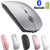 Rechargeable Bluetooth Mouse for Mac Laptop iPad Wireless Bluetooth Mouse for MacBook Pro MacBook Air Windows Notebook MacBook (Gray Black)