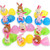 FuturePlusX Plastic Easter Eggs Filled with Plush Bunny 12PCS Easter Basket Toys for Easter Party Eggs Hunt Games
