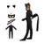 Kids Black Cat Costume - Boy Girl Child Halloween Cat Cosplay Jumpsuit