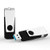 USB Flash Drive 32GB 2 Pack USB 3.0 Thumb Drive Jump Drive Bulk Memory Sticks Zip Drives Pen Drive, Memory External Storage USB Stick Swivel Keychain Design & Led Indicator (Black, 32GB)