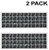Universal English-Arabic Keyboard Stickers 2 PCS Replacement Ergonomic Cyrillic None Transparent PC Large White Lettering Black Background for Notebook Desktop Computer Laptops (Arabic-WhiteBlue)