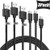 Micro USB Cable Android Charger Cable Fast Charger Phone Cord, USB Extension Cable 6FT 3 Pack Charging Cable for Samsung Galaxy S7 Edge/S6,LG,Android Tablet,Kindle Fire Charger,PS4,Camera,Car,Speaker