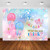 COMOPHOTO Boy or Girl Gender Reveal Backdrop Pink Blue Dots Balloon Photography Background 7x5ft Vinyl Pink or Blue Baby Gender Reveal Party Banner Backdrops
