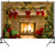 DULUDA 9X6FT Christmas Fireplace Theme Backdrop for Photography Tree Sock Gift Decorations for Xmas Party Supplies Photo Background Pictures Banner Studio Decor Booth Props XM46B