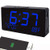 Digital Alarm Clock, Alarm Clocks for Bedrooms with USB Port for Charging, Adjustable Brightness Dimmer and Alarm Volume, 12/24Hr, Snooze, Temperature Display