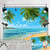 Art Studio Hawaii Beach Party Photography Backdrops Ocean Palm Tree Birthday Decoration Photo Background Booth Studio Props Vinyl 7x5ft