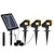 Solar Landscape Spotlights, IP65 Waterproof Solar Powered Wall Lights with 3 Spot Lamps, Wireless Outdoor Solar Landscaping Lights for Yard Garden Pathway Patio