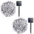 Lalapao 2 Pack Solar String Lights 72ft 22m 200 LED 8 Modes Solar Powered Xmas Outdoor Lights Waterproof Starry Christmas Fairy Lights for Indoor Gardens Homes Wedding Holiday Party (White)