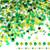 TecUnite 100 g St. Patrick's Day Confetti Shamrock and Star Confetti