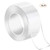 Multipurpose Double Side Adhesive Tape Silicone Tape Traceless Washable Removable Transparent Tape Reusable Nano Tape for Paste Photos and Posters, fix Carpet mats, Paste Items etc (16.5FT)