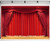 PHMOJEN Theater Interior Curtain Photography Backdrop Wooden Stage Background Vinyl 10x7ft Photo Booth Studio Props XCPH524