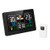 Protmex Indoor Outdoor Weather Station, PT3388 Digital Color Forecast Station with Alert and Temperature/Humidity/Barometer/Alarm/Moon Phase/Atomic Clock and USB Charging with Outdoor Sensor