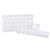 PandaHall Elite 8 Pack 7 Grids Jewelry Dividers Box Organizer Clear Plastic Bead Case Storage Container for Beads, Jewelry, Nail Art, Small Items Craft Findings 15.5x3.3x1.8cm, Compartment: 3.3x2cm