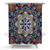 PHNAM Mandala Shower Curtain with Hooks Bohemian Flower 72x72 Inches Extra Long Waterproof Decoration Polyester Cloth Bath Curtains Sets for Bathroom, Bathtub
