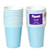 Party Color Paper Cups Light Blue 9oz 24 Count