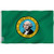 Anley Fly Breeze 3x5 Foot Washington State Flag - Vivid Color and UV Fade Resistant - Canvas Header and Double Stitched - Washington WA Flags Polyester with Brass Grommets 3 X 5 Ft