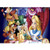 Alice in Wonderland Cartoon Backdrop 7x5ft Vinyl Photoraphy Background Tea Party Table Decor Princess Alice Photo Backdrop for One Year Old Birthday Party