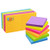 Pop Up Sticky Notes 3x3 inch Bright Colors Self-Stick Pads 12 Pads/Pack 100 Sheets/Pad Total 1200 Sheets