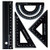 4 pc Metal Triangular Scale Ruler Set - Architectural Scale Ruler Set, Math Geometry Tool, Protractor, Triangular, Ruler Set (Black)