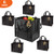 Reusable Grocery Bags (6 Pack, Black) - Hold 44+lbs - Large & Durable, Heavy Duty Shopping Bags, Grocery Tote Bags with Reinforced Handles, Thick Bottom Insert Better Support, Blessing Accessories