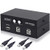 2 Ports USB Selector Switch for PC Sharing Switch Hub Box,Printer Splitter for Two Computers Sharing 1 Scanner Printers Projector Camera and Keyboard with 2 Pack USB A to A Cable