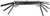 Cal Hawk Tools CSDT08F Folding Torx Hex Key Wrench