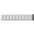 Ekena Millwork MLD02X00BU  2 1/2-Inch H x 3/8-Inch P x 94 1/2-Inch L Bulwark Panel Molding