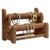 Ikee Design Wooden 2-Tier Bar Bracelet/Bangle Jewelry Holder Stand Display Organizer - Brown