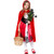 Cuteshower Girls Little Red Riding Hood Costume Halloween Cosplay Party Dress with Cape X-Large 8-9 Years