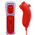 Wii U Remote Controller, Remote Controller and Nunchuk Controller with Silicon Case and Wrist Strap for Nintendo Wii and Wii U. (Red)