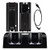 Lyyes Wii Charging Station, Lyyes Wii Dual Charge Dock with Two 2800mAH Rechargeable Batteries for Wii Remote Controller (Black)