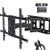 Perlegear Full Motion TV Wall Mount Bracket Dual Articulating Arms Swivels Tilts Rotation for Most 37-70 Inch LED, LCD, OLED Flat&Curved TVs, Holds up to 132lbs, Max VESA 600x400mm