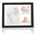 Baby Handprint Footprint Keepsake Kit - Baby Prints Photo Frame for Newborn - Baby Nursery Memory Art Kit Frames - Baby Shower Picture Frames for Baby Registry Boys,Girls (Onyx Black)