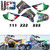 Burly Effects Graphics kit for Razor MX350 MX400 MX500 MX650 Electric Dirt Bikes (MX350 & MX400)