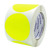 ChromaLabel 3 Inch Round Permanent Color-Code Dot Stickers, 500 per Roll, Fluorescent Yellow