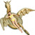 Luxy Float Giant Inflatable 103" Golden Dragon Pool Float