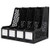 Deli Magazine File Book Holder Desktop Organizer Vertical Folder for Office Organization, Black