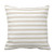 Emvency Throw Pillow Cover Modern Tan Beige White Stripes Decorative Pillow Case Striped Home Decor Square 18 x 18 Inch Cushion Pillowcase