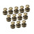 uxcell 6mmx8mm Gift Jewelry Box Single Hole Round Knobs Pull Handles Bronze Tone 12pcs