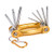uxcell Folding Torx Hex Key Set 8 in 1 Metric Folding Combination Wrench Repair Tool Kit