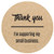 1.5" Round Kraft Thank You for Supporting My Small Business Stickers / 500 Labels Per Roll