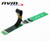Sintech M.2 NVME Extender,NGFF M-Key PCIe SSD Extention Card with Anti-electromagnetic Foiled Cable 20CMS (Silver Cable)