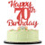 LVEUD 70th Birthday Cake Topper for Happy Birthday? 70 red Flash 70th Cake Topper?Happy Birthday Cake Topper Cake Ornament (70th)