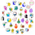 Vsco Stickers for Hydro Flask 50 Pcs, Trendy Stickers Waterproof Cute Aesthetic Computer Laptop Luggage Water Bottle Stickers Pack for Girls Teens Kids (Vinyl)