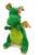 Be Jolly Stuffed Plush Kelly Green Dragon Dinosaur with Gold Wings