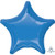 Anagram International 2247902 Star-Flat Foil Balloon, 19", Periwinkle