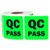 3 Rolls - Quality Control: QC Pass Label for QC, Testing, Inventory Green 2" x 2" - 900 Labels