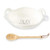Mud Pie 46000019 Vintage Inspired Handles Serving Bowl Set, One Size, White