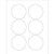 Tape Logic Circle Laser Labels, 3", White, 600/Case