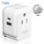 Australia, China, New Zealand Travel Plug Adapter Set by Ceptics, Safe Dual USB & USB-C 3.1A - 2 USA Socket - Compact & Powerful - Use in Fiji, Argentina - Includes Type I Swadapt Attachments